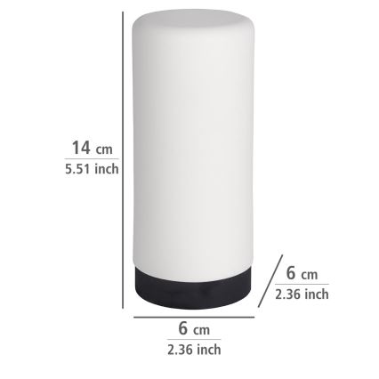 WENKO 54670100 - Doserare EASY SQUEEZ-E 6x14 cm vit/svart