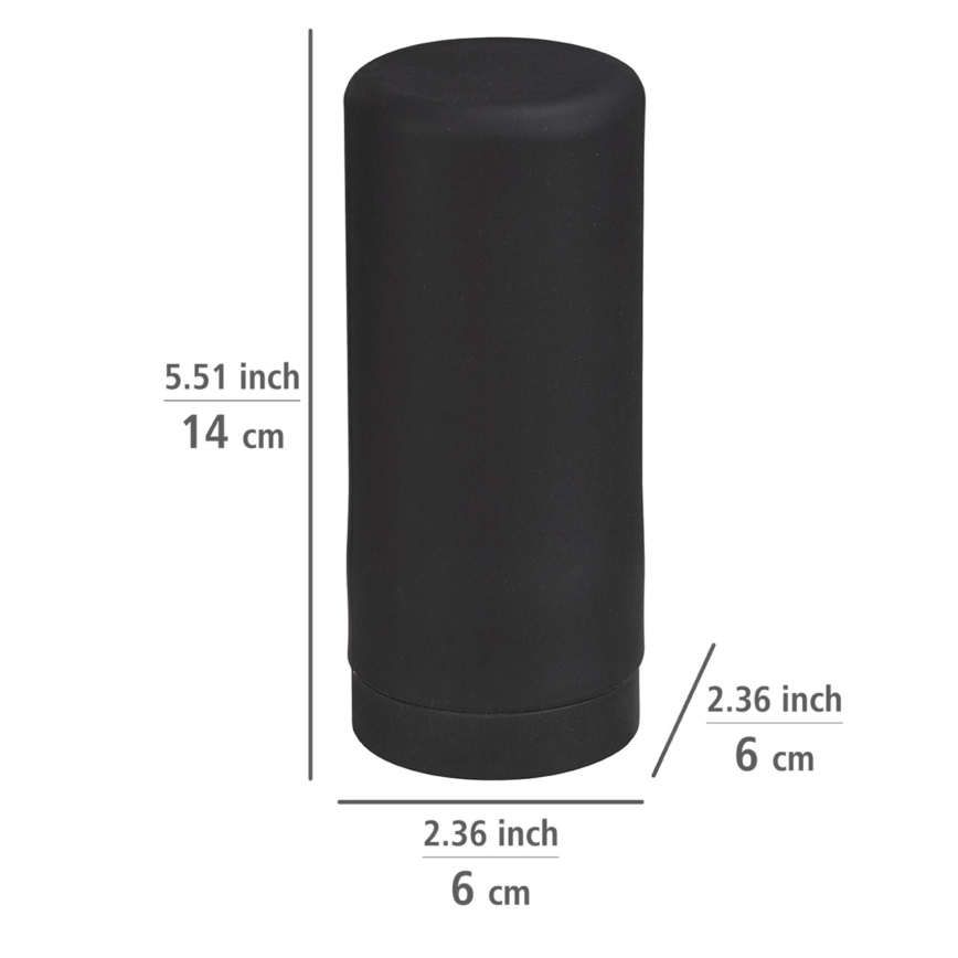 WENKO 54675100 - Tvåldispenser EASY SQUEEZ-E 6x14 cm svart