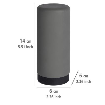 WENKO 54680100 - Dispenser EASY SQUEEZ-E 6x14 cm grå/svart