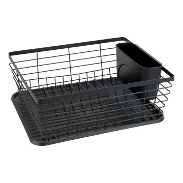 WENKO 54766100 - Diskställ BLACK OUTDOOR KITCHEN 36x30 cm svart/svart
