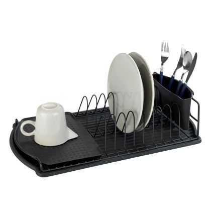 WENKO 54767100 - Avrinningsbricka BASIC 47,5x26,5 cm svart