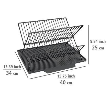 WENKO 54771100 - NELIA droppbricka 34x40 cm svart