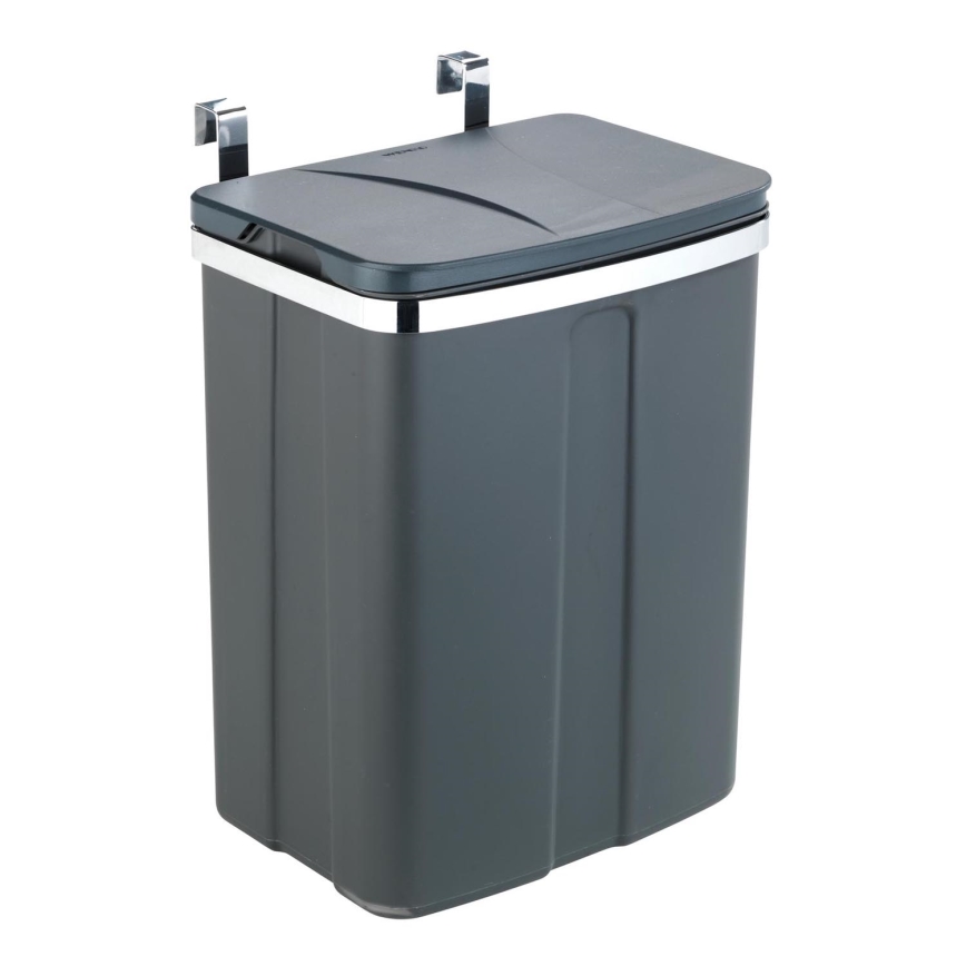 WENKO 54903100 - Dörrmonterad korg 26x36,5 cm grå/silver
