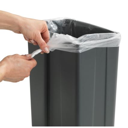 WENKO 54903100 - Dörrmonterad korg 26x36,5 cm grå/silver