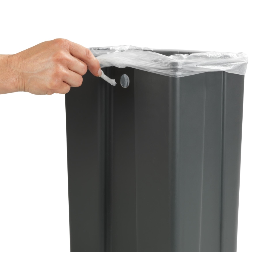 WENKO 54903100 - Dörrmonterad korg 26x36,5 cm grå/silver