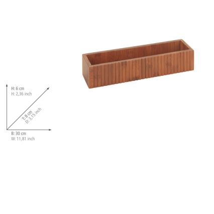 WENKO 54942100 - MERA kryddburkar 30x8 cm brun