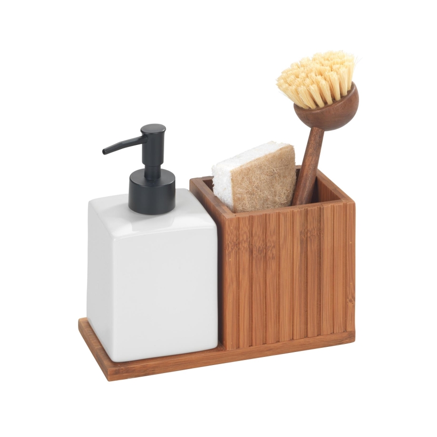 WENKO 54944100 - Tvåldispenser MERA 18,5x17 cm brun