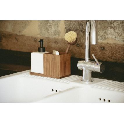 WENKO 54944100 - Tvåldispenser MERA 18,5x17 cm brun
