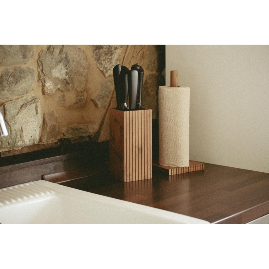 WENKO 54946100 - MERA rullhållare 15x33 cm brun
