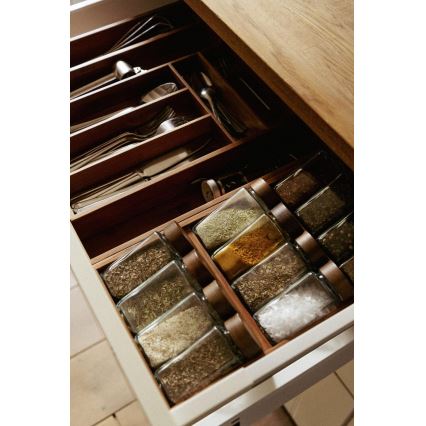 WENKO 54950100 - Kryddorganiserare ANNI 38 x 20 cm, brun