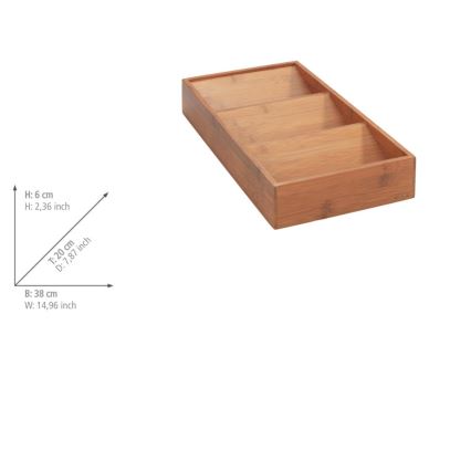 WENKO 54950100 - Kryddorganiserare ANNI 38x20 cm brun