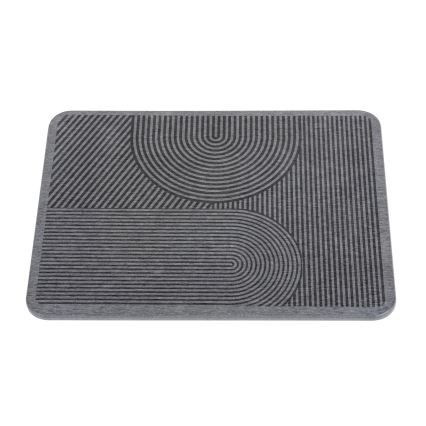 WENKO 54955100 - Avriningsmatta DAMON 40x30 cm kiselgur/grå