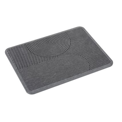 WENKO 54955100 - Avriningsmatta DAMON 40x30 cm kiselgur/grå
