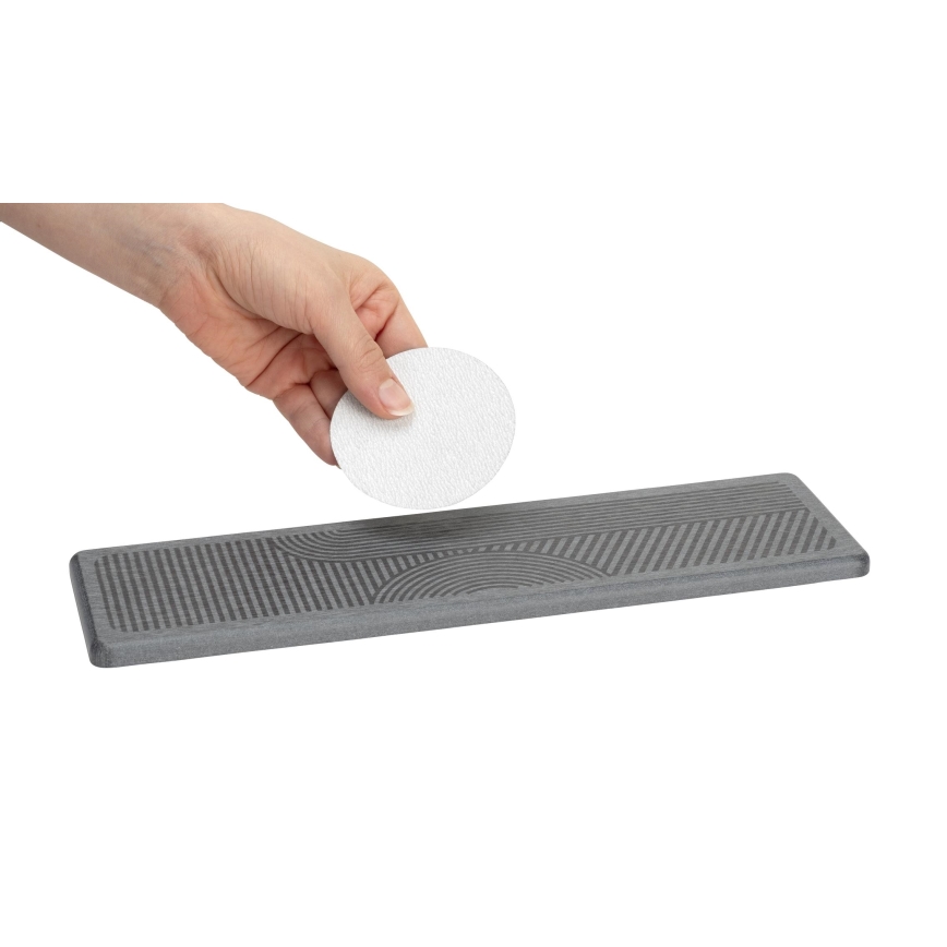 WENKO 54957100 - Droppskyddsmatta DAMON 30x8 cm grå