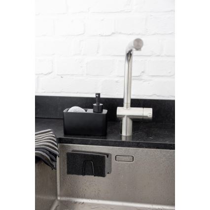 WENKO 55071100 - Hållare BLACK OUTDOOR KITCHEN 5x5 cm i rostfritt stål/svart