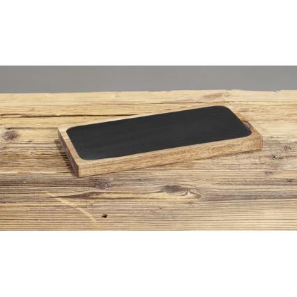 WENKO 55103100 - Skärbräda SVART UTOMHUSKÖK 30x15 cm brun/grå