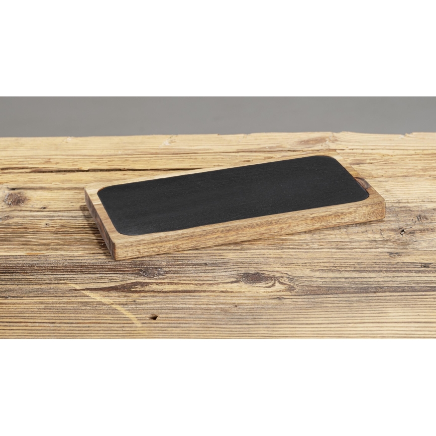 WENKO 55103100 - Skärbräda SVART UTOMHUSKÖK 30x15 cm brun/grå