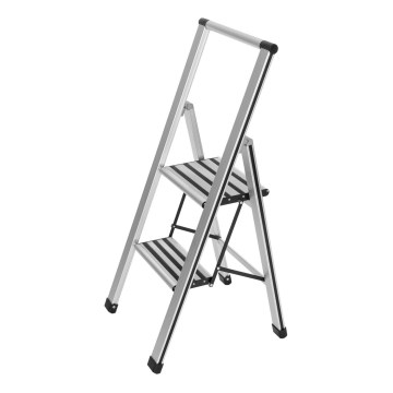 WENKO 601011100 - ALU-DESIGN stege 44x101 cm silver/svart