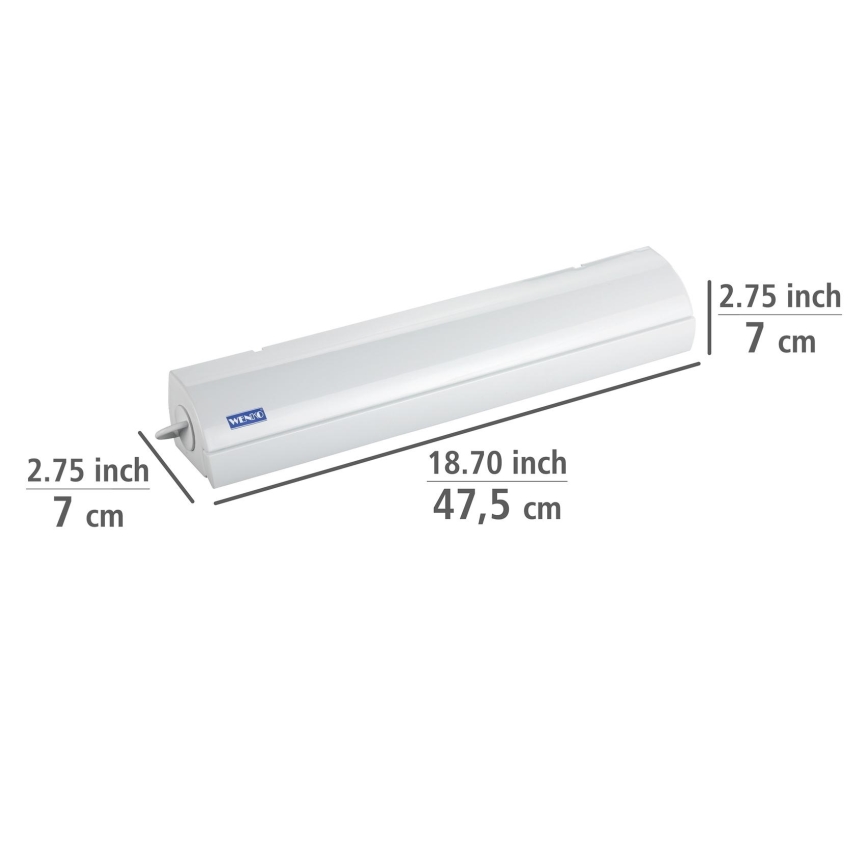 WENKO 63025100 - Torkställ 47,5x7 cm vit
