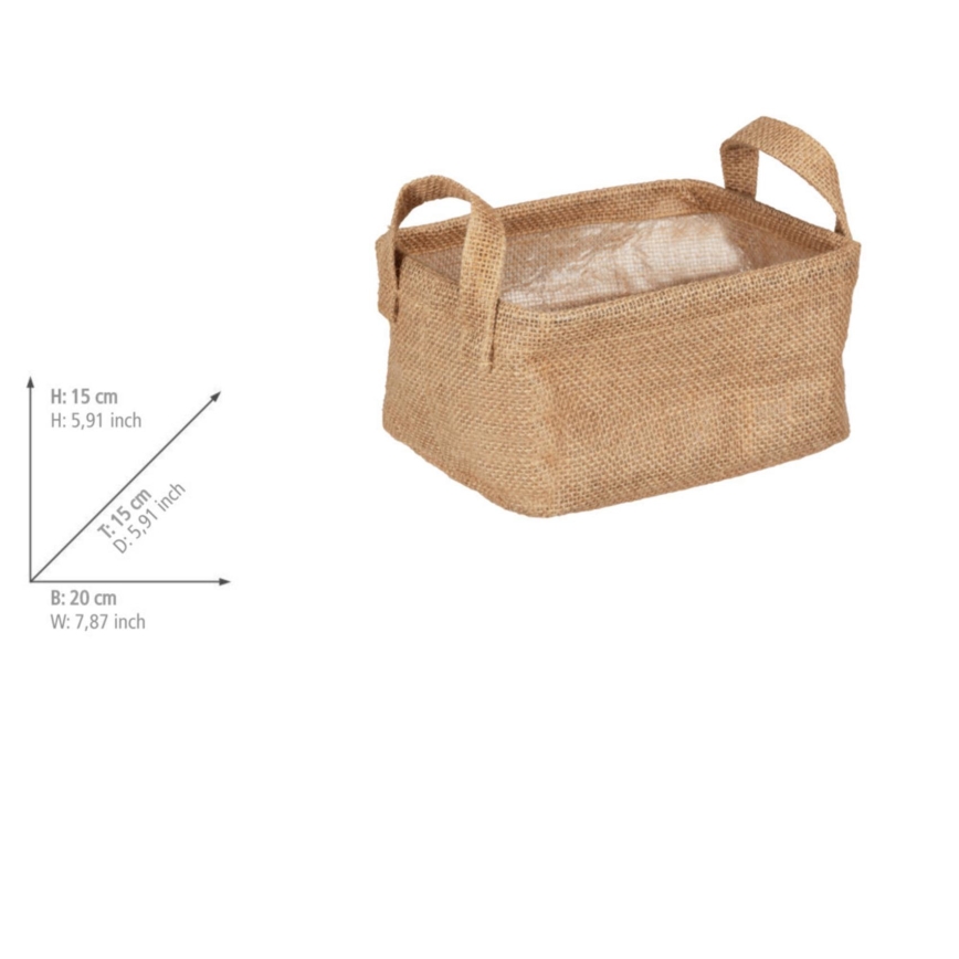WENKO 64470100 - Korg JUNA 20x15 cm brun