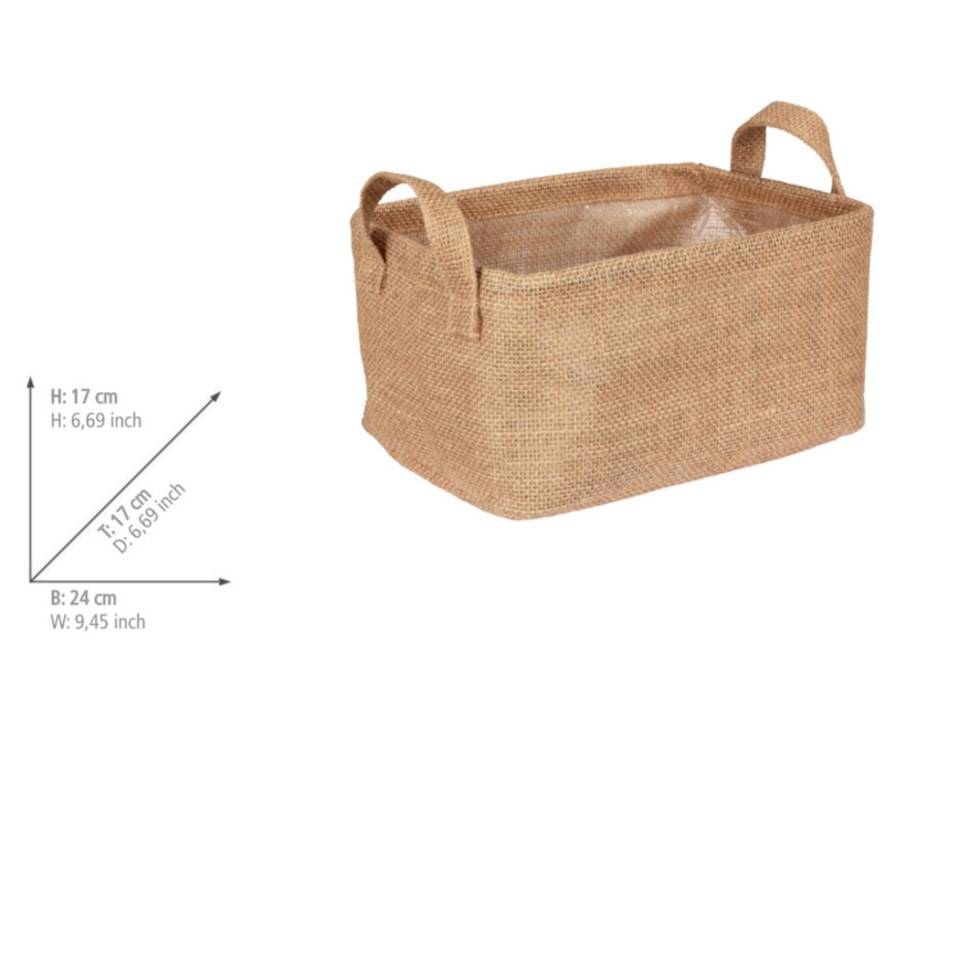 WENKO 64471100 - Korg JUNA 24x17 cm brun