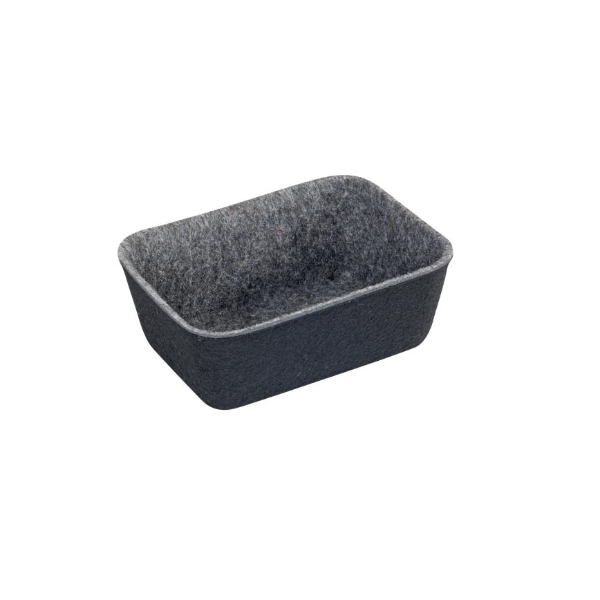 WENKO 64502100 - Lådorganisatör FELT 28,5x20 cm grå