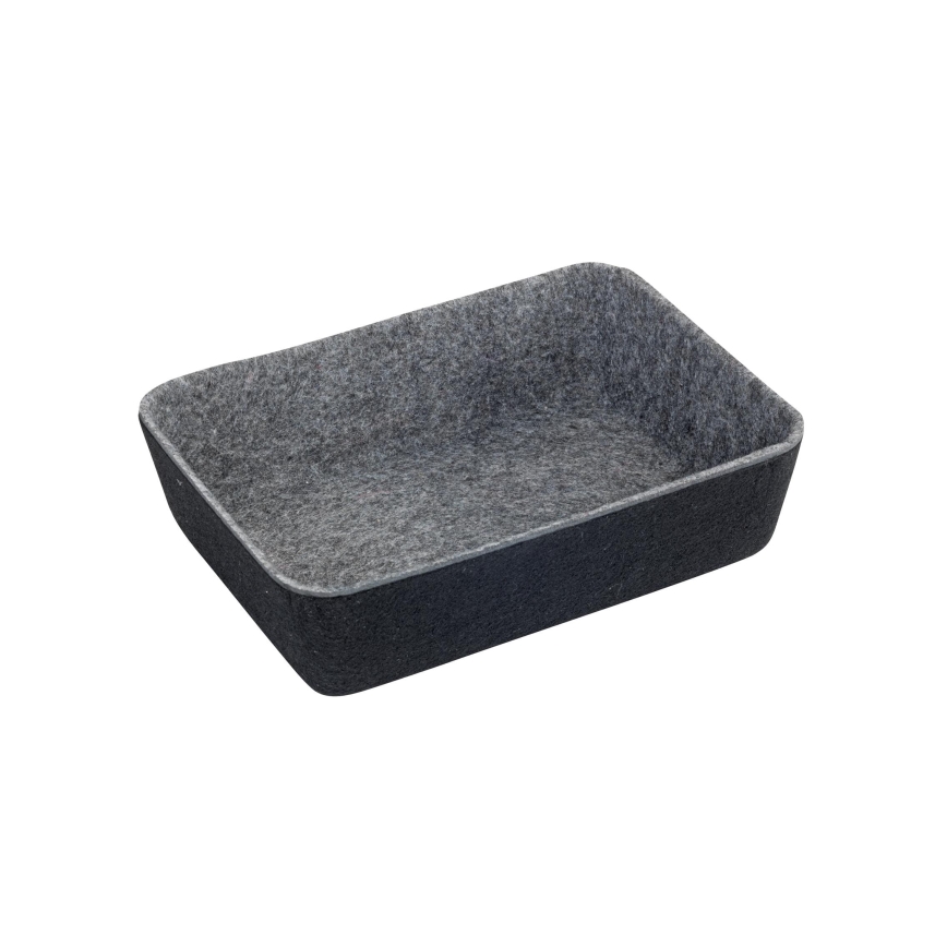 WENKO 64502100 - Lådorganisatör FELT 28,5x20 cm grå