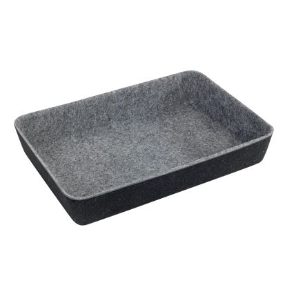 WENKO 64502100 - Lådorganisatör FELT 28,5x20 cm grå