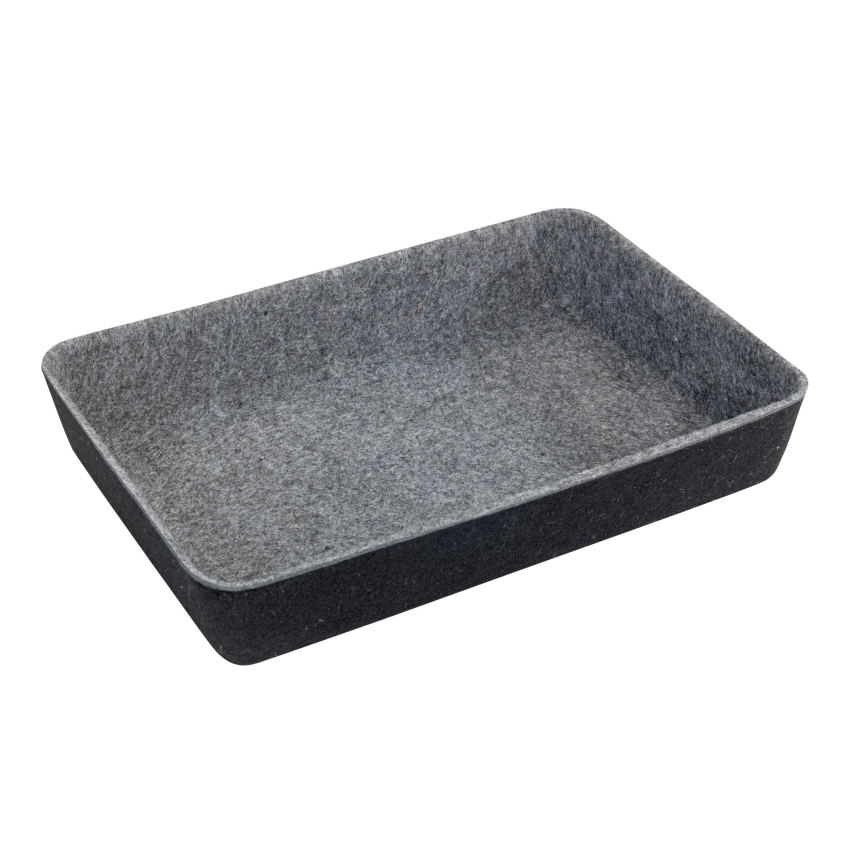 WENKO 64502100 - Lådorganisatör FELT 28,5x20 cm grå