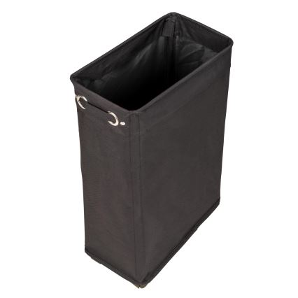WENKO 69737800 - Tvättkorg CORNO 18,5 x 60 cm, svart