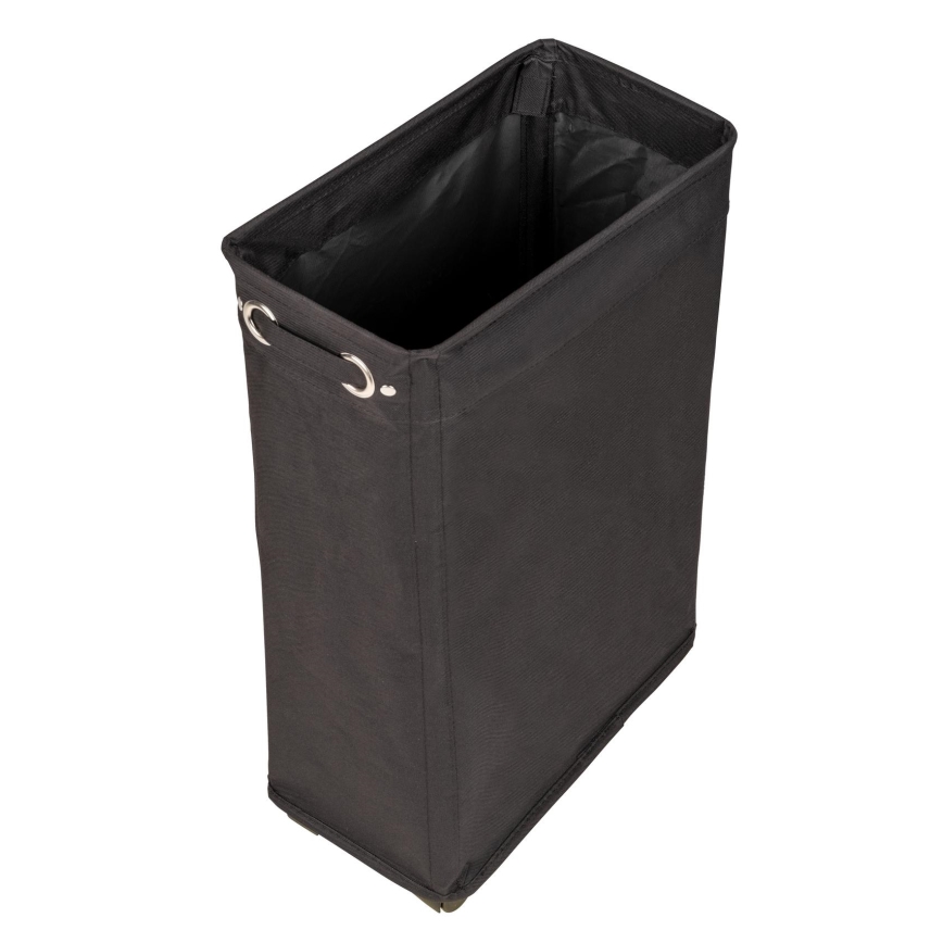 WENKO 69737800 - Tvättkorg CORNO 18,5 x 60 cm, svart
