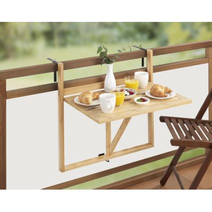 WENKO 69806800 - Bord WAIKIKI 64 x 65 cm vit/brun