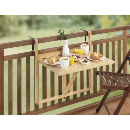 WENKO 69806800 - Bord WAIKIKI 64 x 65 cm vit/brun