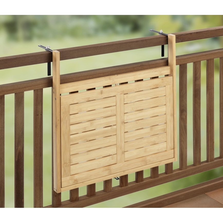 WENKO 69806800 - Bord WAIKIKI 64 x 65 cm vit/brun