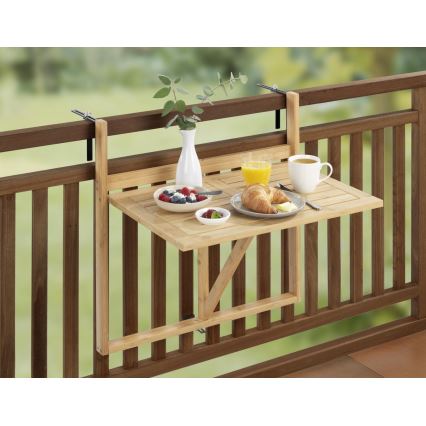WENKO 69806800 - Bord WAIKIKI 64 x 65 cm vit/brun