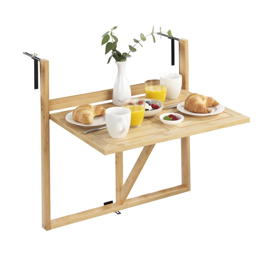 WENKO 69806800 - Bord WAIKIKI 64 x 65 cm vit/brun