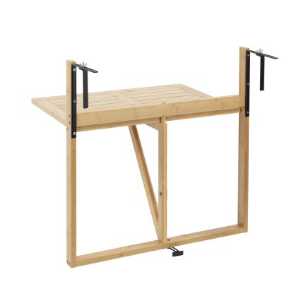 WENKO 69806800 - Bord WAIKIKI 64 x 65 cm vit/brun