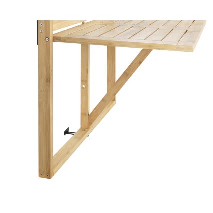 WENKO 69806800 - Bord WAIKIKI 64 x 65 cm vit/brun