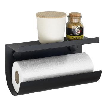 WENKO 71144800 - Rullhållare JET 30x15 cm svart