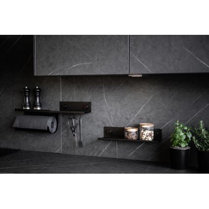 WENKO 71144800 - Rullhållare JET 30x15 cm svart