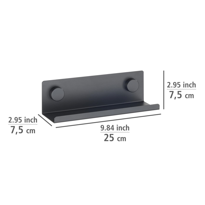 WENKO 71145800 - JET-hållare 25x7,5 cm svart