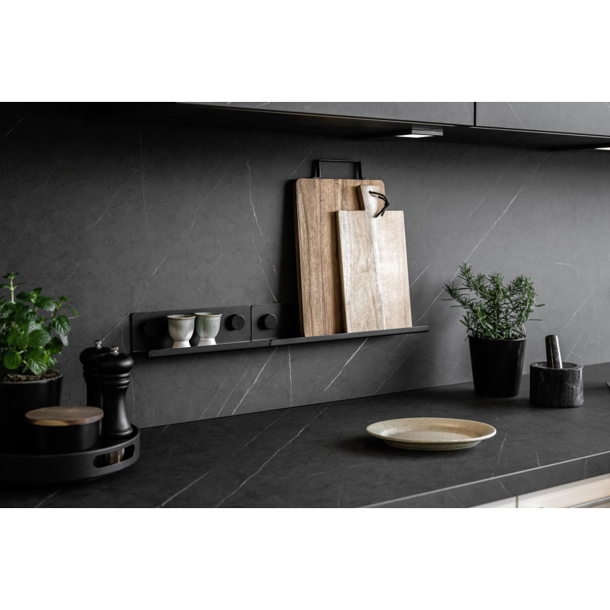 WENKO 71145800 - JET-hållare 25x7,5 cm svart