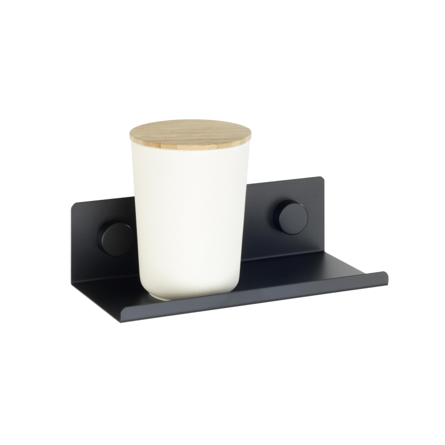 WENKO 71147800 - Hylla JET 25x7,5 cm svart