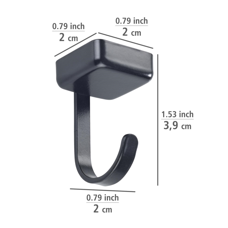 WENKO 71149800 - Krokar JET 2,2x3,9 cm svart/silver