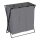 WENKO 71297800 - Tvättkorg TRIO 69x76 cm grå/svart