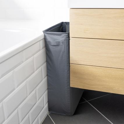 WENKO 71299800 - Tvättkorg SLIM 20x60 cm antracit