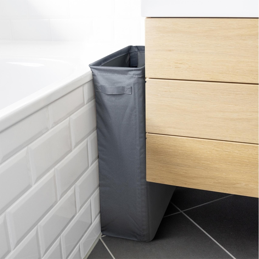 WENKO 71299800 - Tvättkorg SLIM 20x60 cm antracit