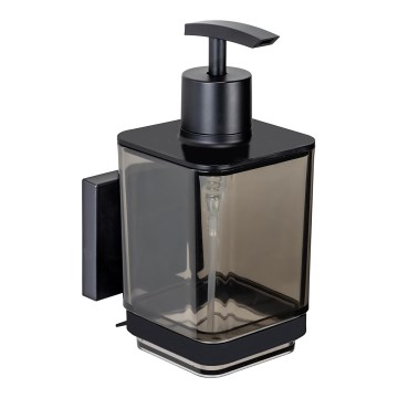 WENKO 71444800 - Tvåldispenser VACUUM-LOC QUADRO ED 7,5x16 cm svart