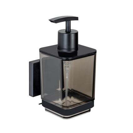 WENKO 71444800 - Tvåldispenser VACUUM-LOC QUADRO ED 7,5x16 cm svart