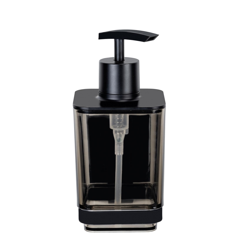 WENKO 71444800 - Tvåldispenser VACUUM-LOC QUADRO ED 7,5x16 cm svart